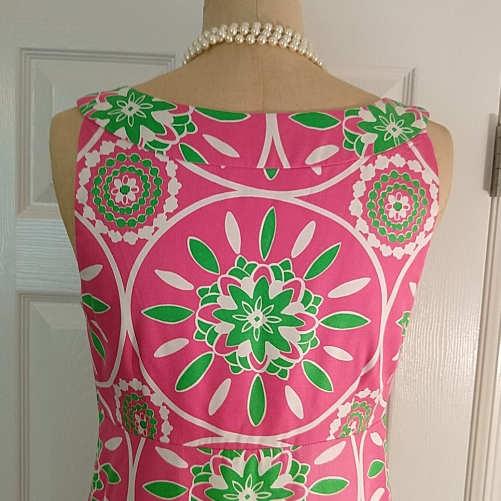 Lilly Pulitzer Silk Jacqueline Dress Sz. 8 - Picture 4 of 6